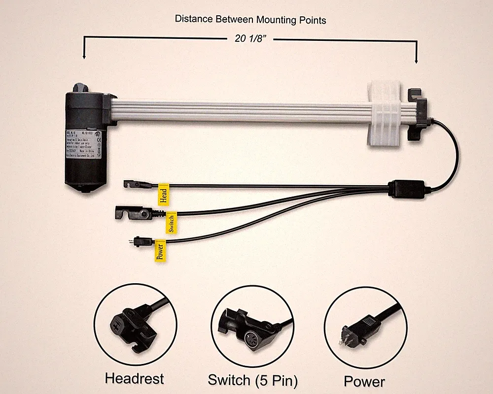 Mulin Electric - Motor Replacement Model ML18-003 Linear Actuator for Recliner