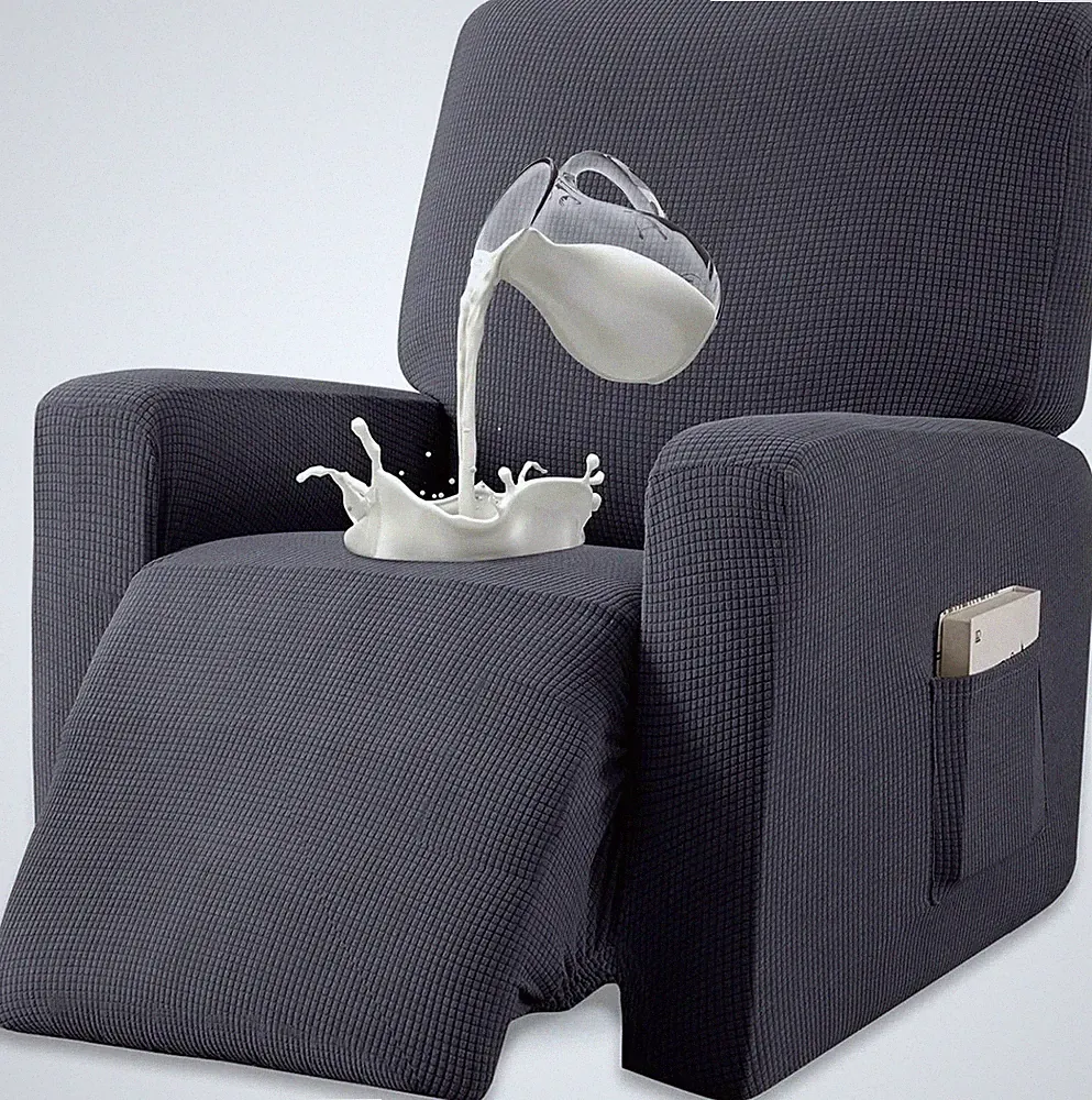 Premium Water Repellent Recliner Chair Cover High Stretch Jacquard Fabric Reclin