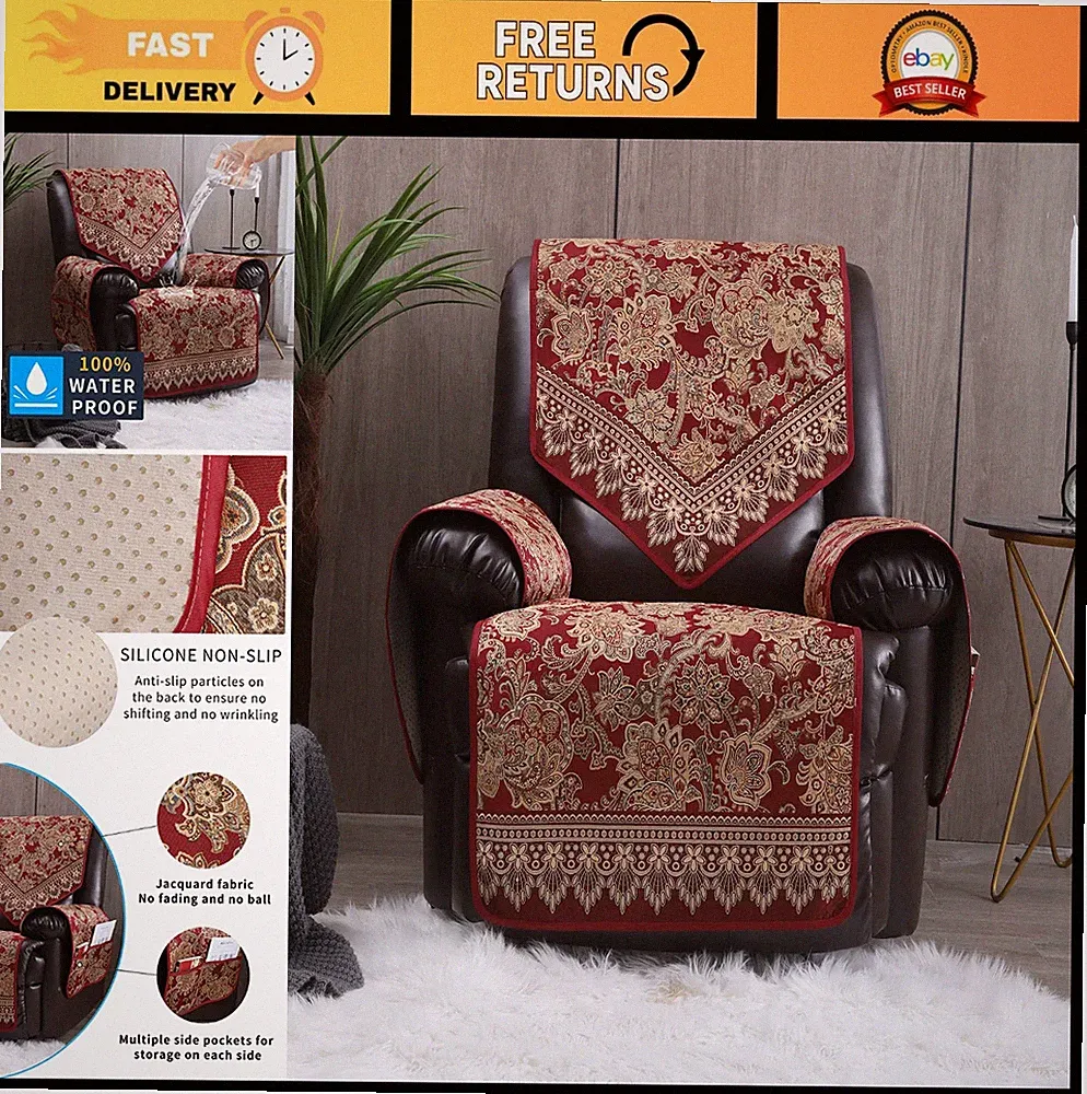 Waterproof Non-Slip Recliner Chair Covers - Large Electric Leather Furniture Pro
