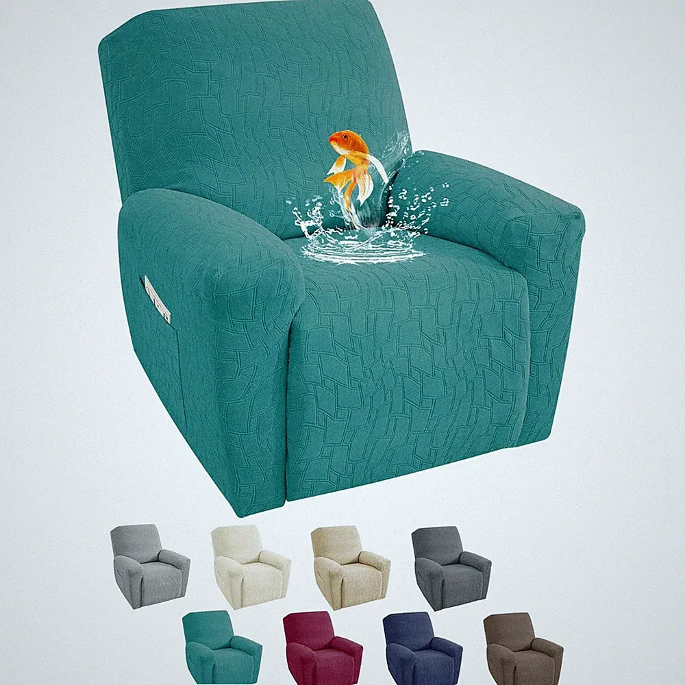 Waterproof Recliner Cover Washable 3 Pieces Recliner Chair Covers with Elasti...